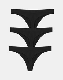 B Free Intimate Apparel - Seamless Stretch Comfort G String - 3 Pack