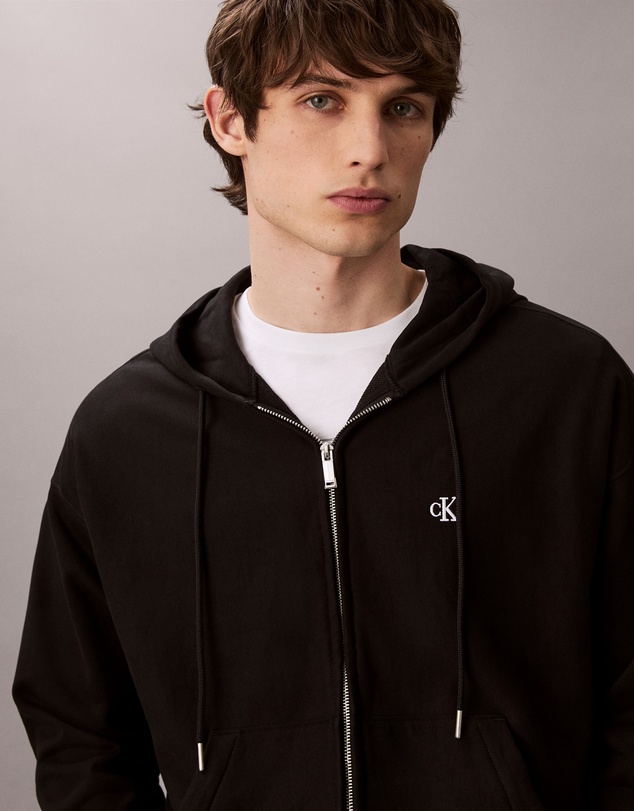 Calvin Klein Jeans - Premium Terry Relaxed Zip Hoodie