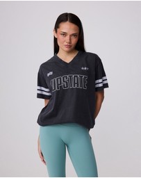 Upstate - Retro Tee - Washed Black