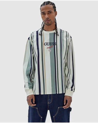 GUESS Originals - GUESS Originals Jan Stripe Long Sleeve Tee