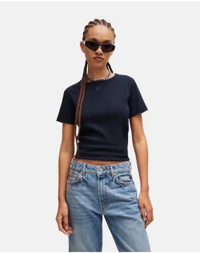 HUGO - Cotton-Blend Logo T-shirt