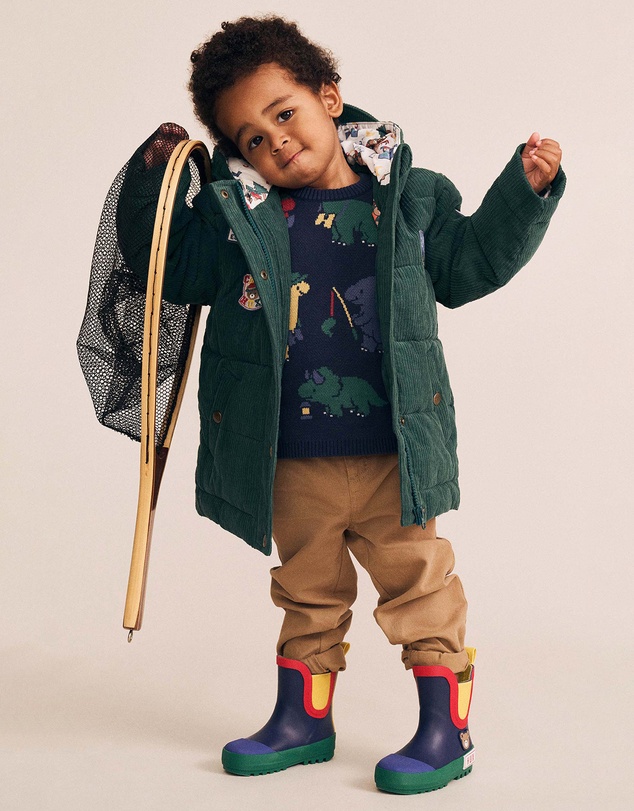 Huxbaby - Camping Dino Knit Pullover - Babies