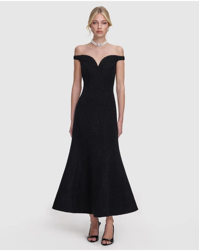 Self Portrait - Boucle Midi Dress