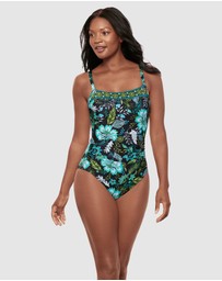 Miraclesuit Swimwear  - Florica Kara Underwired Square Neck Shaping Swimsuit