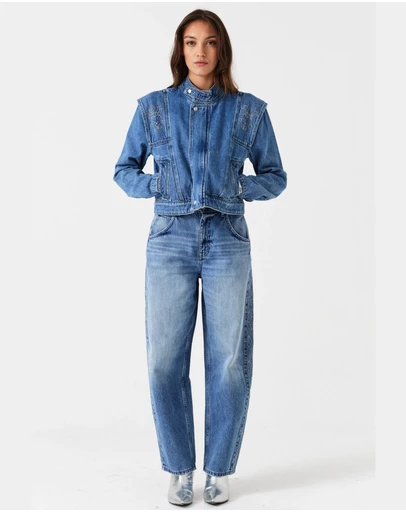 Seventy + Mochi Denim - Embroidered Bo Jean