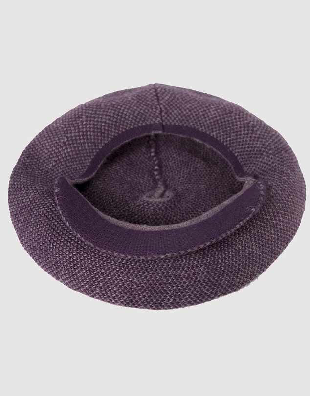 Max Alexander - European Made Purple Soft Woven Wool Beret Cap