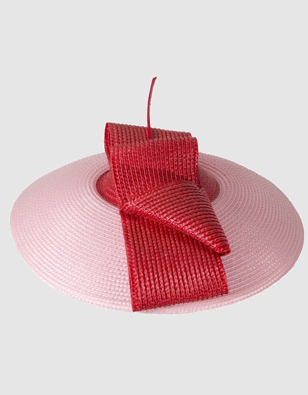 Max Alexander - Saucer Pink Red Racing Fascinator Hat