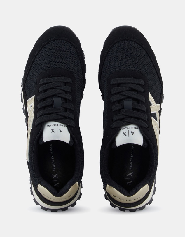 Armani Exchange - Drop Micro Suede Sneakers - Women's