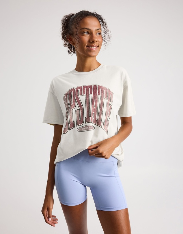 Upstate - Thrive Tee - Ivory Collegiate