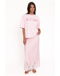 Petal & Pup - Marly Je T'Aime Tee - Pink Stripe