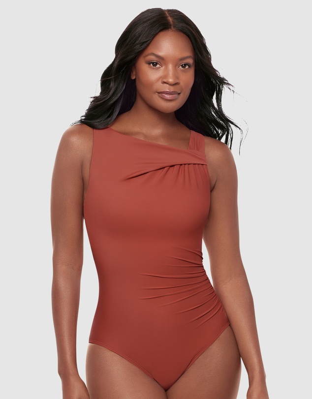 Miraclesuit Swimwear  - Rock Solid Avra Underwired High Neck One Piece Shaping Swimsuit