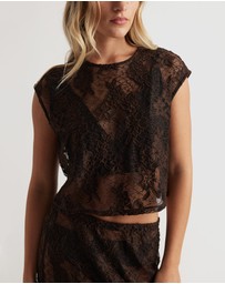 Decjuba - Lace Cropped Top