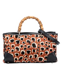 Pre-Loved by Azura Reborn - Pre-Loved Medium Pony Hair Bamboo Shopper Satchel