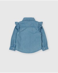 Goldie + Ace - Wild Strawberry Chambray Shirt - Babies-Kids