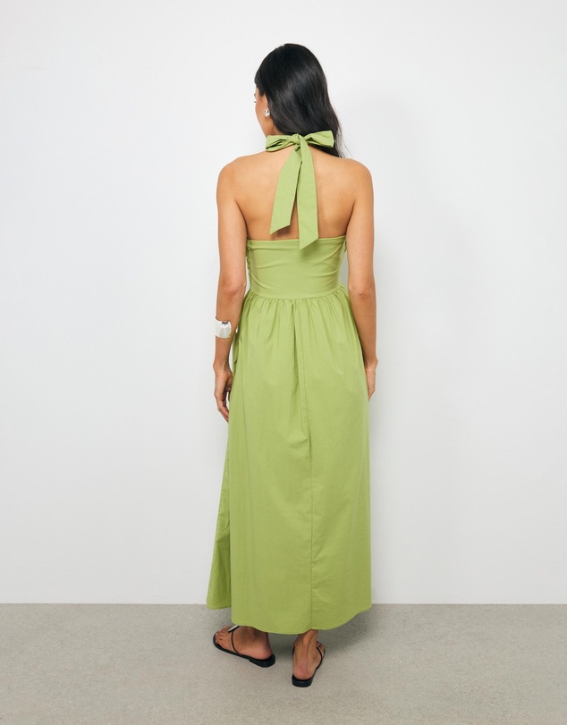 AERE - Ziva Halter Midi Dress