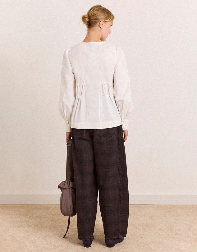 Damson Madder - Lettie Bow Detail Blouse