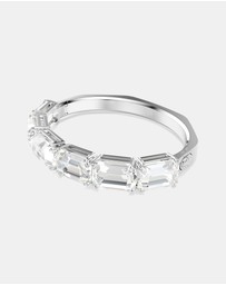 Swarovski - Millenia Bangle, Octagon Cut, White, Rhodium-Plated