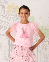 Rock Your Kid - Claris the Mouse Blush T-Shirt