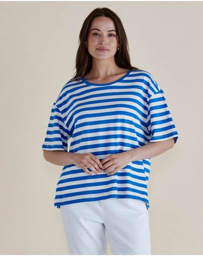 Azure Blue Stripe