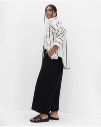 City Chic - Plus size Peyton Ponte Pant - black