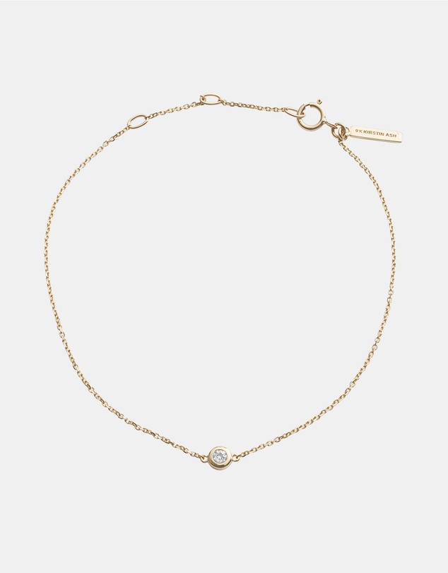 Kirstin Ash - Petite Birthstone Bracelet April White Topaz