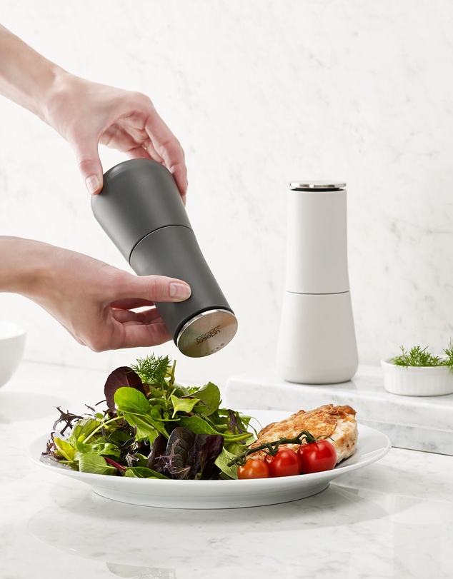 Joseph Joseph - Milltop™ Non-spill Salt & Pepper Mill Set (Grey)