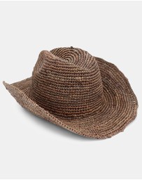 Morgan & Taylor - Rowyn Relaxed Cowboy Fedora in Brown