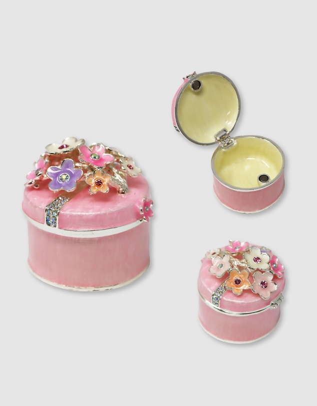 Pink Poppy - Blush & Gold Trinket Box Bundle