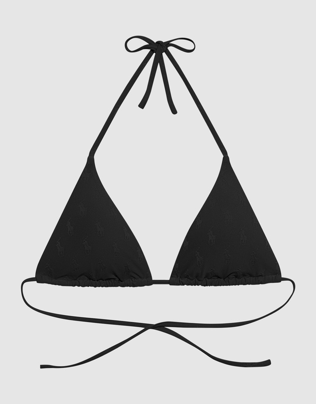 Polo Ralph Lauren - Logo Jacquard Ricky Halter Triangle Bikini Top
