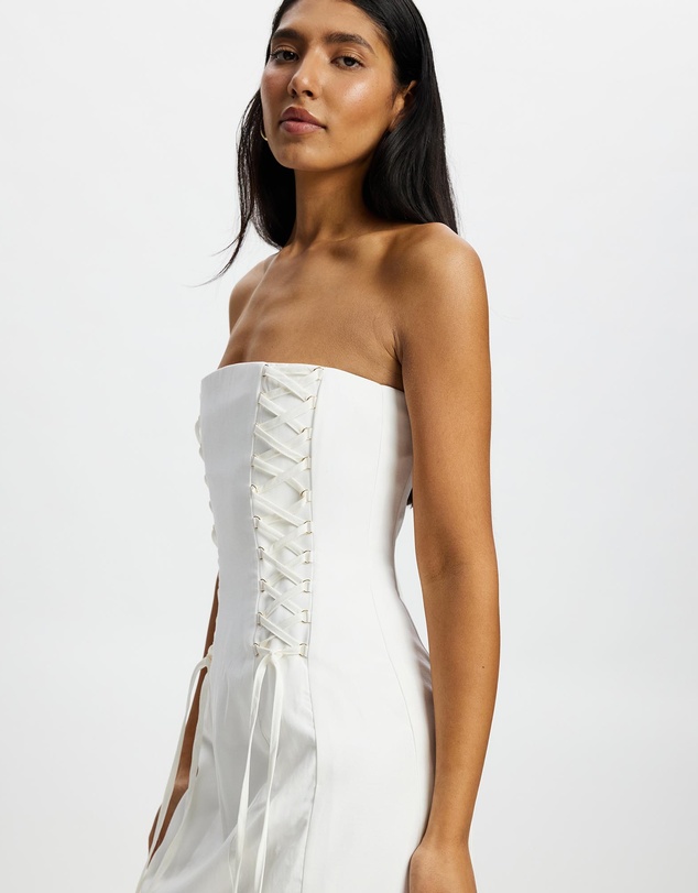 Sofia Irina - BUSTER DRESS IVORY