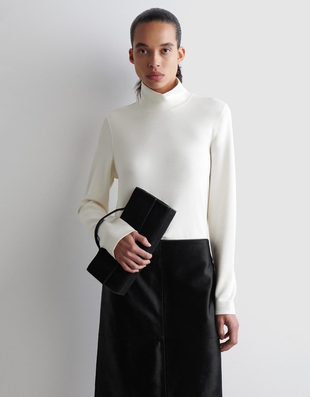 COS - High-Neck Jersey Top