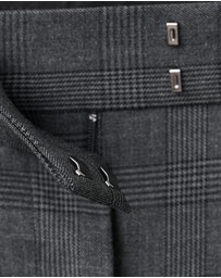 M.N.G - Pleated Check-Print Suit Trousers