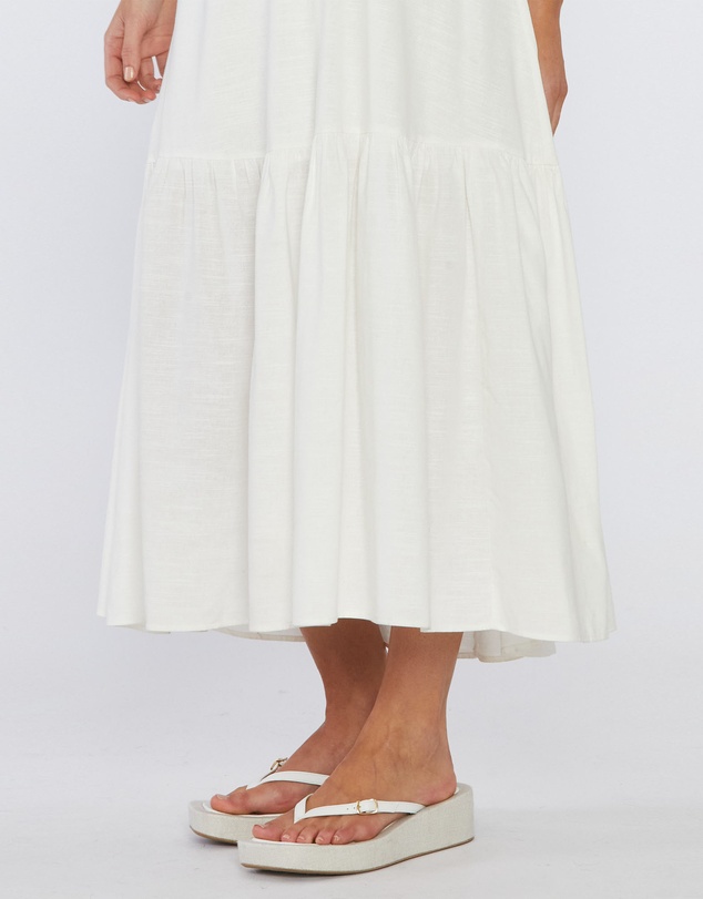 Amelius - Aruba Linen One Shoulder Dress