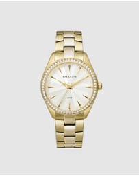 Maxum - Sydney - White Dial, Gold Tone Case & Bracelet