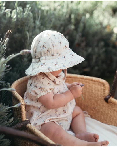 Purebaby - Ruffle Sunhat-Kids-Babies