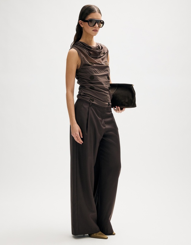 Minima Esenciales - Clove Spot Drape Top