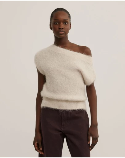 Witchery - Asymmetric Fluffy Top
