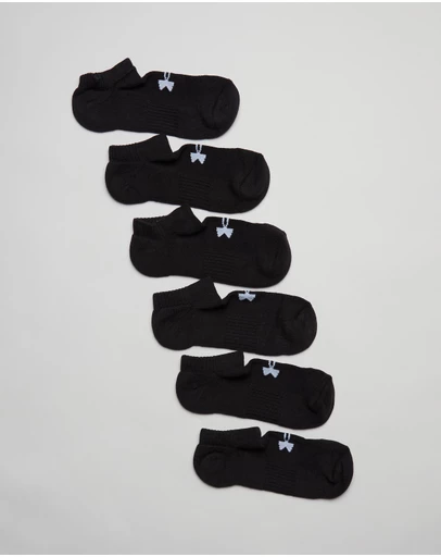 Under Armour - 6-Pack Training Cotton No Show Golf Socks