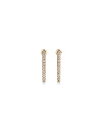 Michael Hill - Hoop Earrings With 0.25 Carat TW Of Diamonds in 10kt Yellow Gold