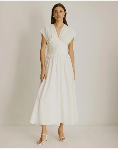 Atmos&Here - Zara Waisted Midi Dress
