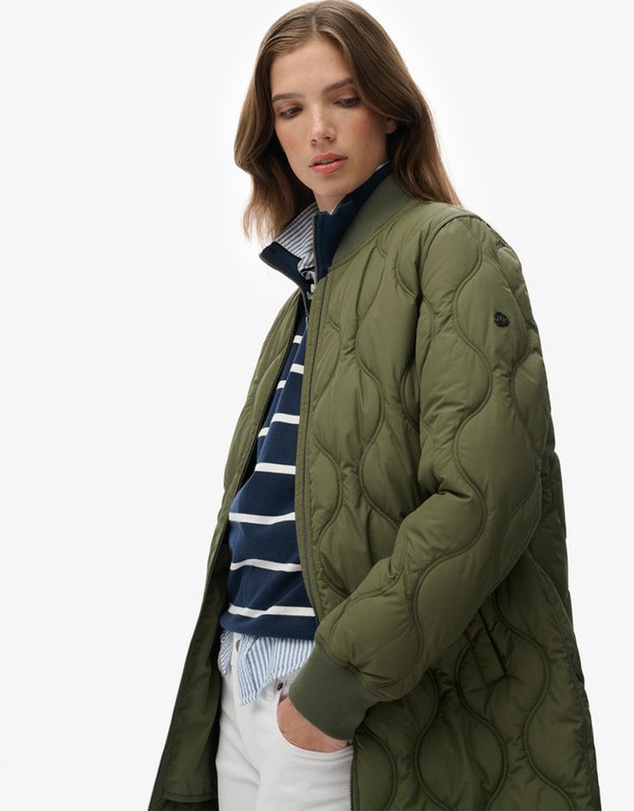 Superdry - Long Quilted Liner Jacket
