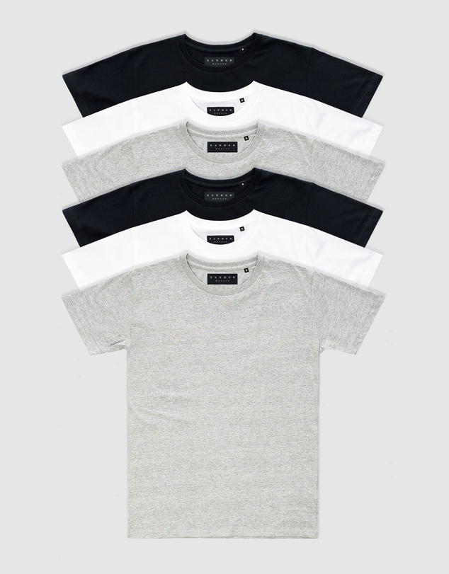 Xander - 6-Pack Blanc Tee