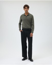 AERE - Pleated Relaxed Fit Pants