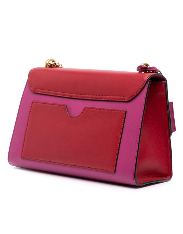 Pre-Loved by Azura Reborn - Pre-Loved Medium Bicolor Leather Padlock Shoulder Bag