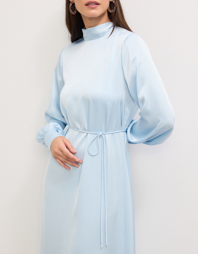 The Fated - Josephine Satin Midi Dress