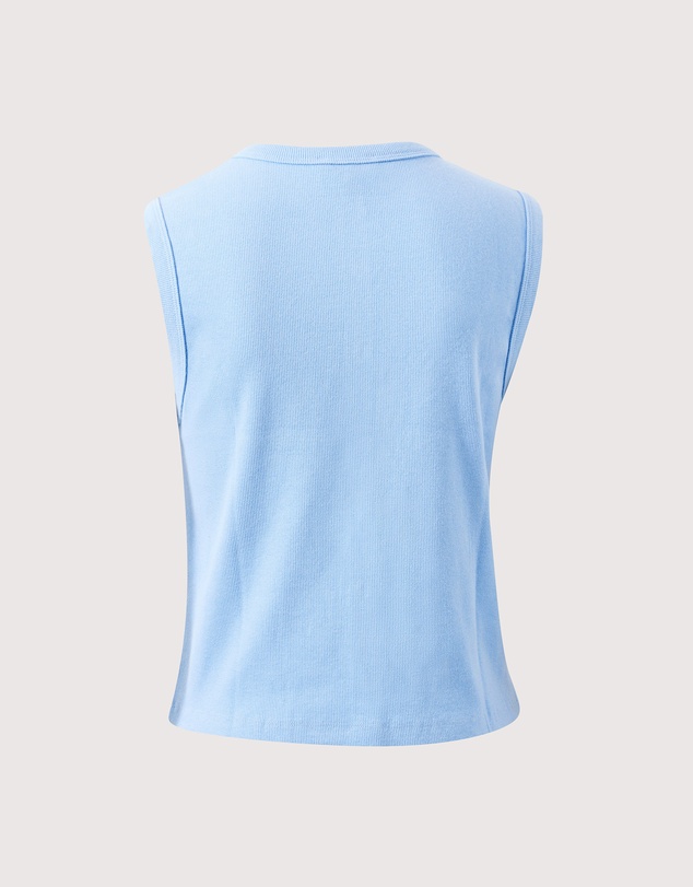 Ceres Life - Lyla Button Through Rib Tank