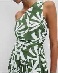 Country Road - Organically Grown Cotton Asymmetric Maxi Dress