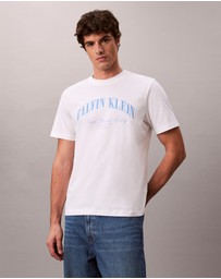 Calvin Klein Jeans - Terry Heritage Logo NYC Graphic Relaxed T-Shirt
