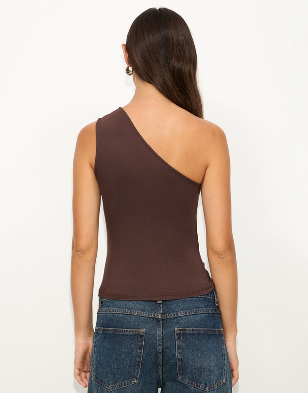 Dazie - Bouquet One Shoulder Ruched Top