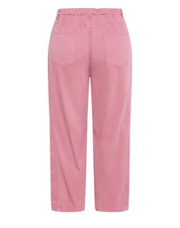 City Chic - Plus size Harley Fit Cassie Barrel Leg Jean - dusty pink